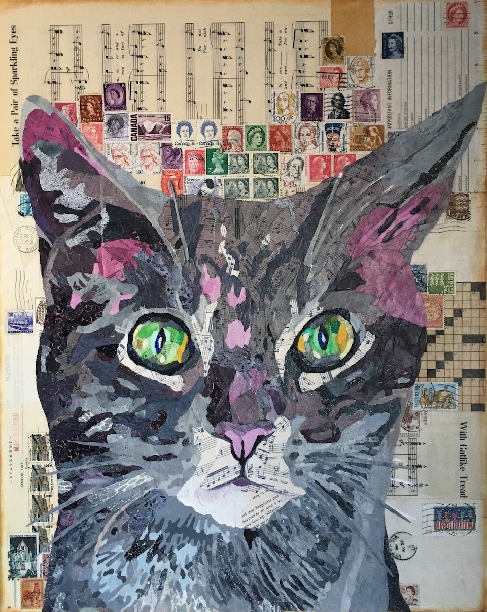 Cat painting by Melissa Stickl